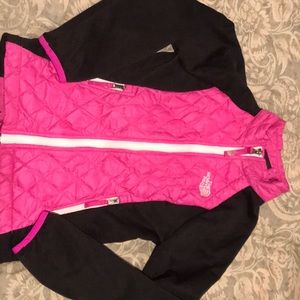 The North Face quilted girls jacket